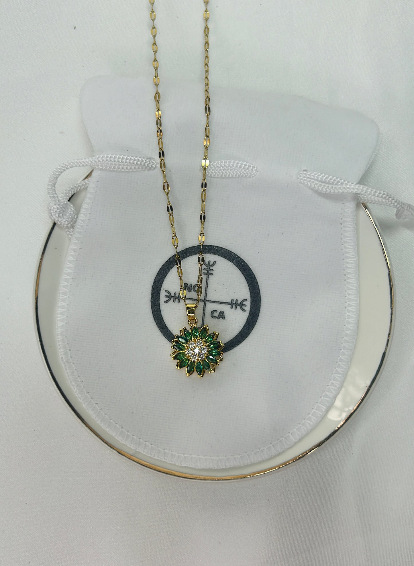 Girasol Verde Giratorio