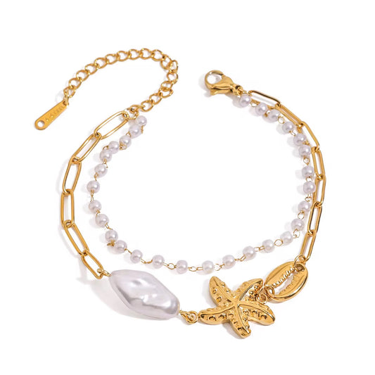Pearly Sea Star Bracelet