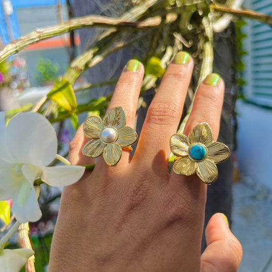 Flower of Pearl Rings