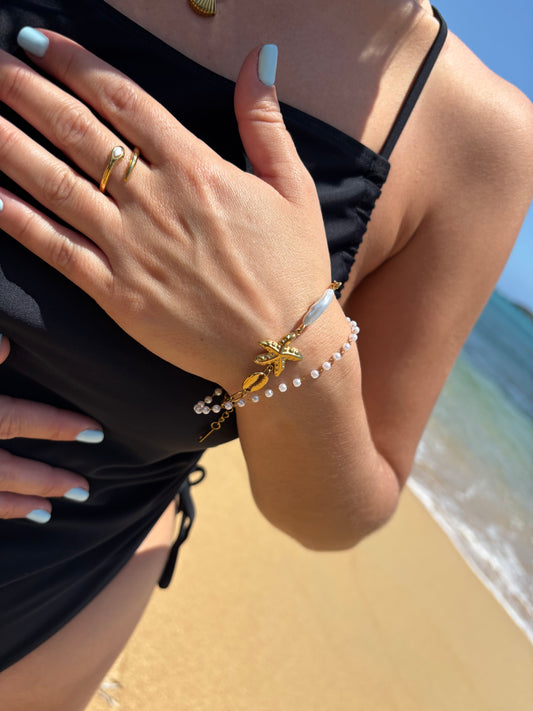 Pearly Sea Star Bracelet
