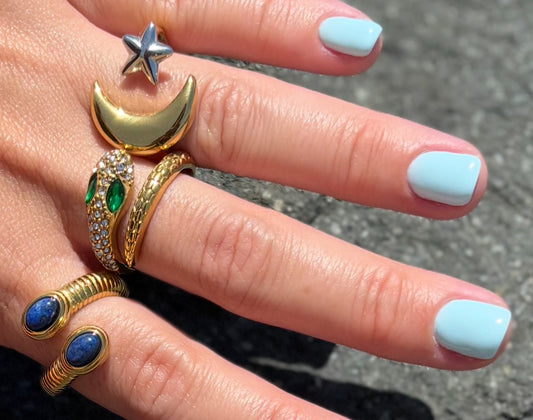 Green Snake Ring